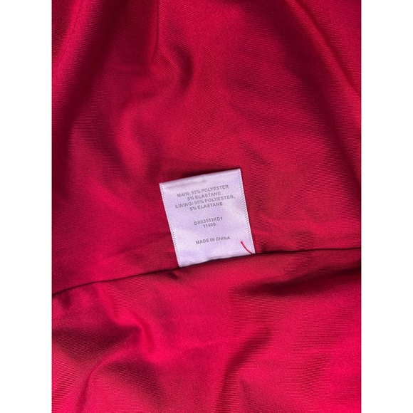 Meshki Red Strapless Maxi Dress - Picture 10 of 11